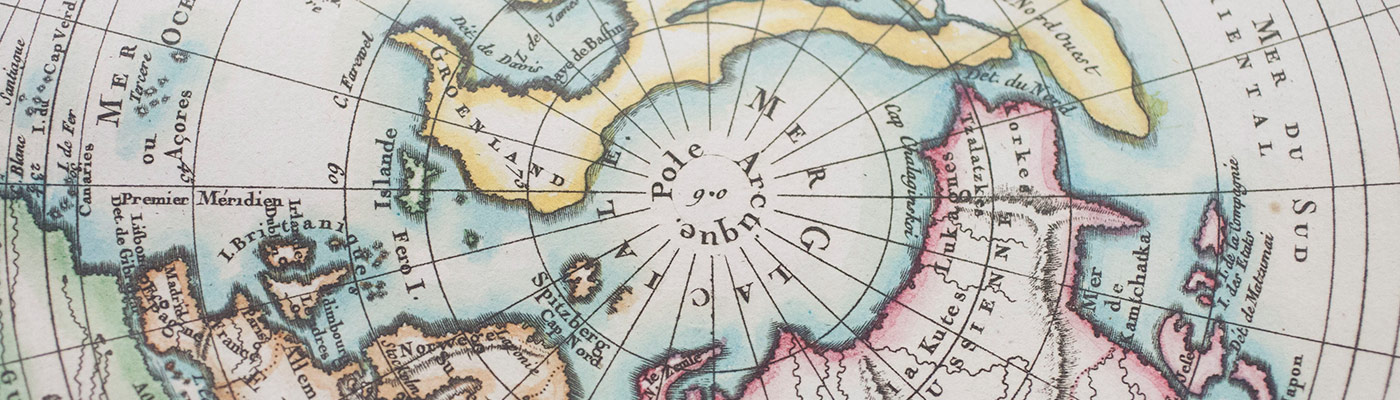 Old map of the globe