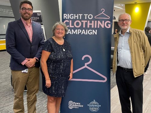 Jeremy Corbyn speaks at launch of clothing poverty campaign