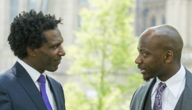 Lemn Sissay and Tunde Okewale.