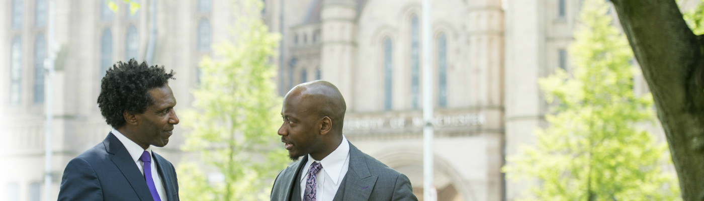 Lemn Sissay with barrister Tunde Okewale
