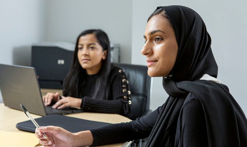 Three legal workers collaborating