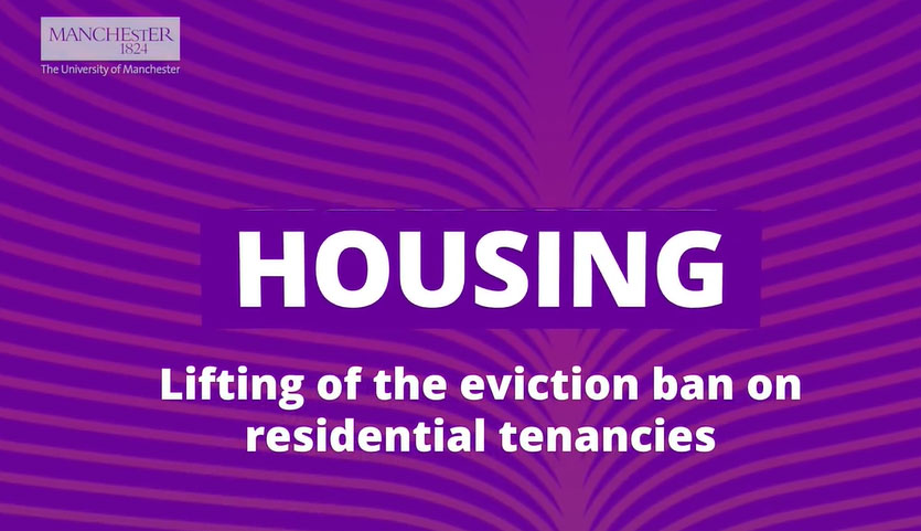 Housing Group - Lifting of the eviction ban on residential tenancies text