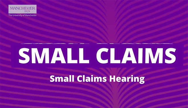 Small Claims - Small Claims hearing video