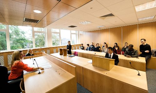 The University of Manchester Law School moot court