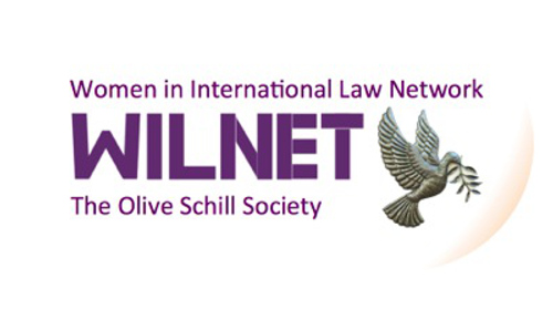 Women in International Law Network dove with olive branch