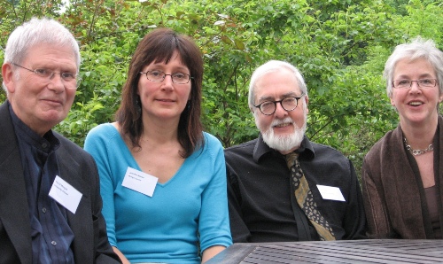 David Morgan with other academics at the launch of the Morgan Centre