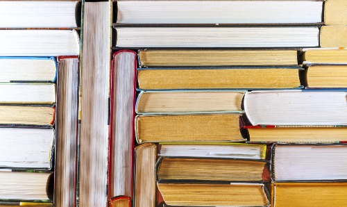 Stacks of books.