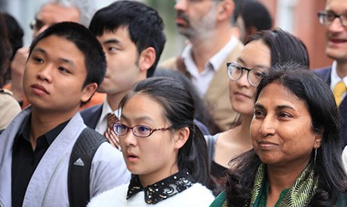 crowd at politics event